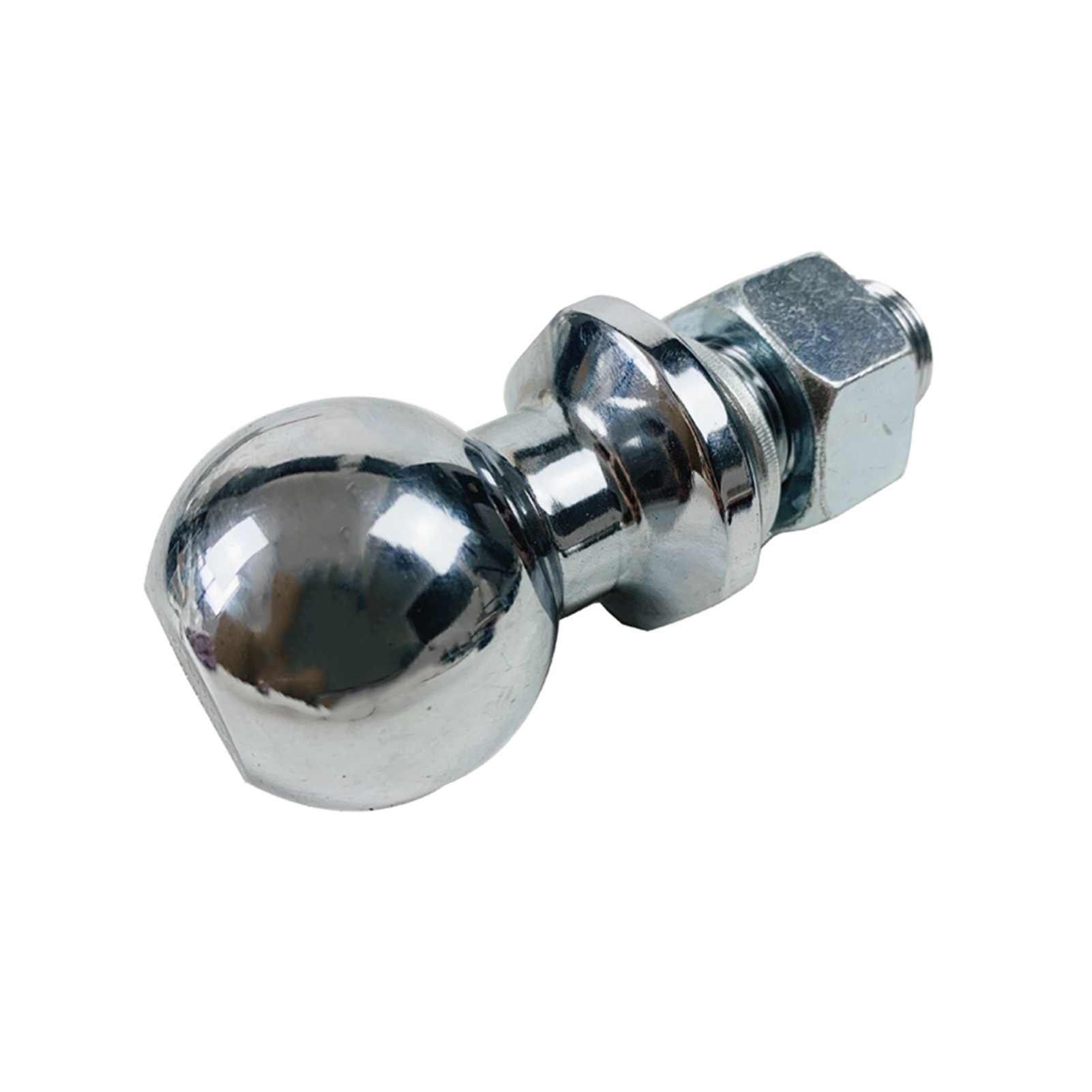 Traile Chrome Hitch Tow Ball 1-7/8 2inch 50mm 3/4(M19) Shank Dia.Trailer Hitch Towball Parts Coupling ,Easy to Use